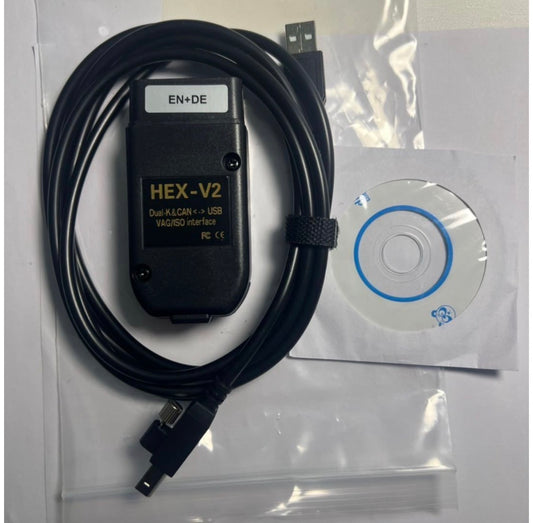 Hex V2 Cable(Aftermarket) with Latest VCDS Software 25.3