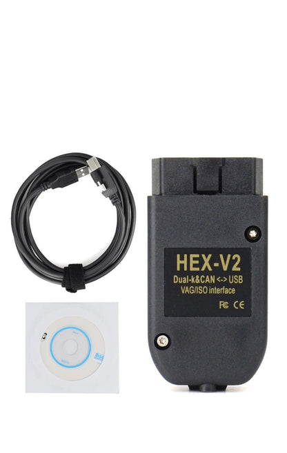 Hex V2 Cable(Aftermarket) with Latest VCDS Software 25.3