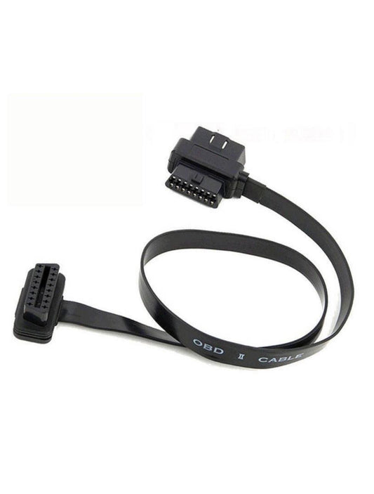 Car OBD2 Extension Cable: 1- to -2 Flat Cable for Multi - Device Use
