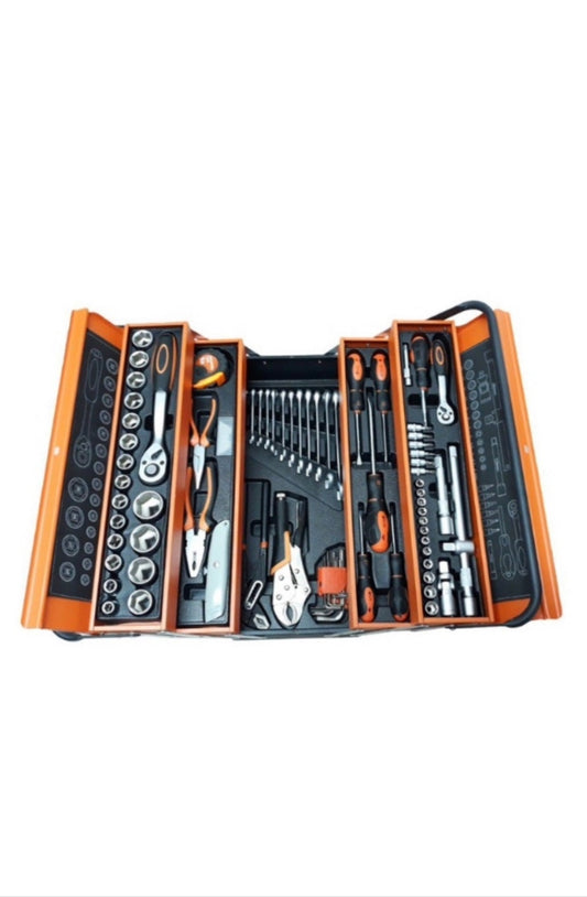 85 Piece Tool Box Set With Metal - 1/4" & 1/2"